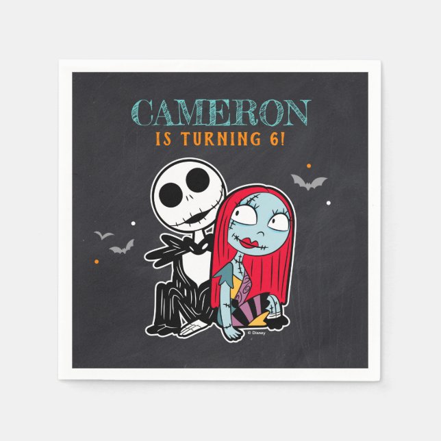 Serviette En Papier Nuit avant Noël Chalkboard Anniversaire (Devant)