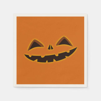 Serviette En Papier Nuit Gourde d'Halloween
