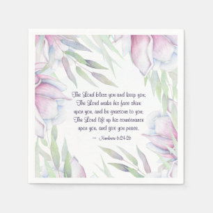 Serviette En Papier Numéros 6:24-26 Le Seigneur Vous Bénit, Verse Bibl