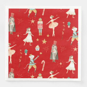 Serviette En Papier Nutcracker Noël Rouge