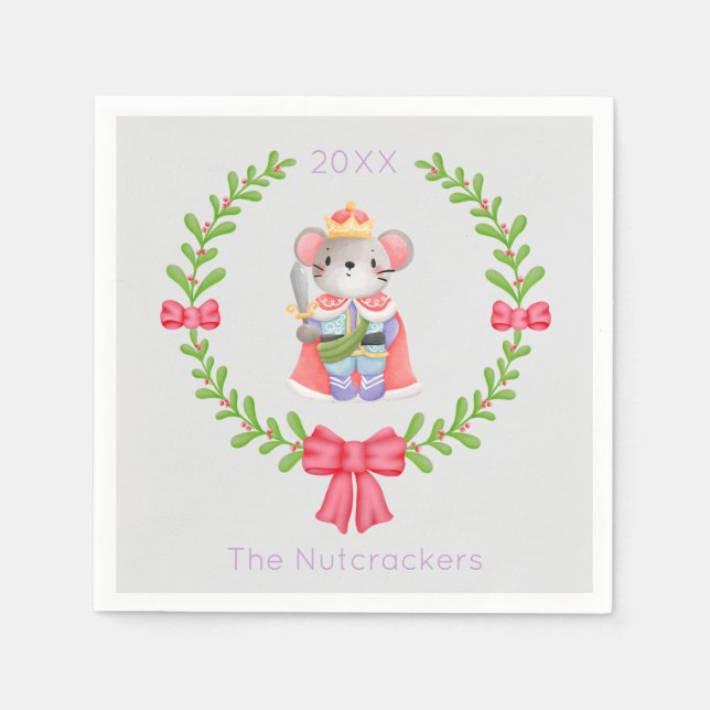 Serviette En Papier Nutcrak Christmas Mouse King (Devant)