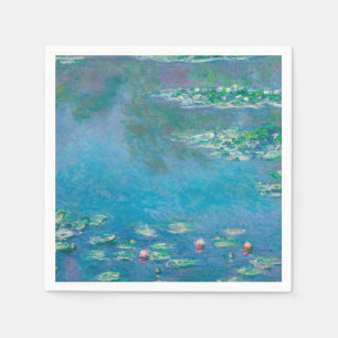 Serviette En Papier Nymphéas par Claude Monet Peinture d'art fin