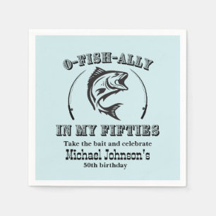 Serviette En Papier O-fish-ally dans ma cinquantaine 50e fête d'annive