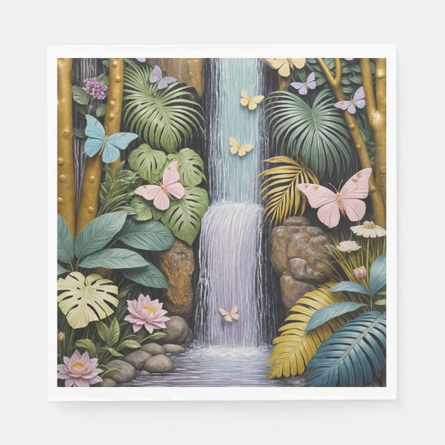 Serviette En Papier Oasis Enchanted Falls (Devant)