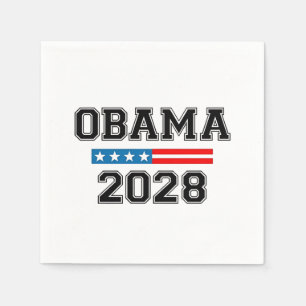 Serviette En Papier Obama 2028 Démocratie Election USA