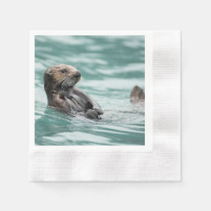 Serviette En Papier Observation de la Loupe de mer