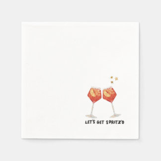 Serviette En Papier Obtenons des serviettes Spritz'd