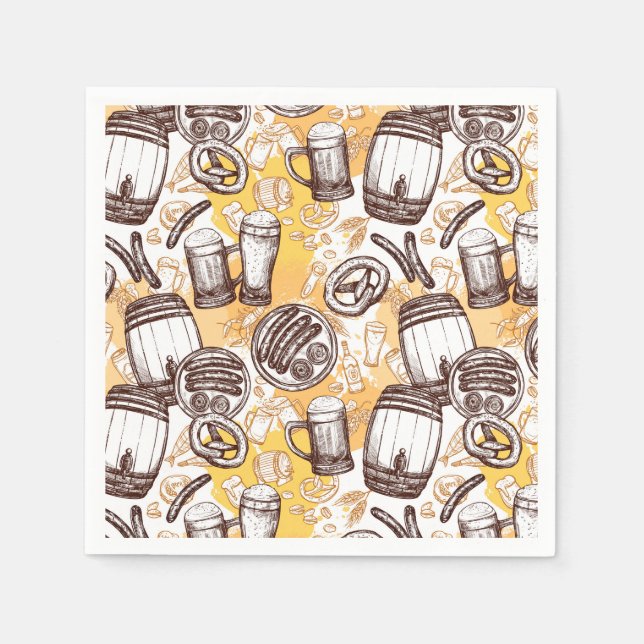 Serviette En Papier Octoberfest (Devant)