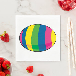 Serviette En Papier Oeuf coloré
