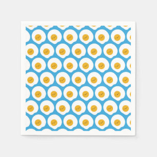 Serviette En Papier Oeufs frits Kawaii