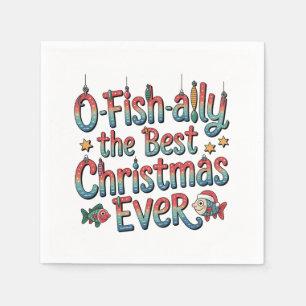 Serviette En Papier Officiellement le meilleur Noël de pêche de tous l
