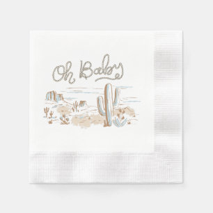 Serviette En Papier Oh Baby Cowboy Desert Napkin