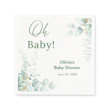 Oh Baby Eucalyptus Végétal Doré Baby Shower