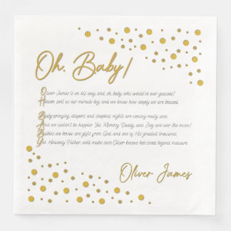 Serviette En Papier Oh Baby Paper Napkin