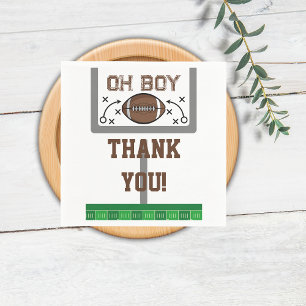 Serviette En Papier Oh Baby shower de football garçon