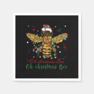 Serviette En Papier Oh Christmas Bee Oh Christmas Bee