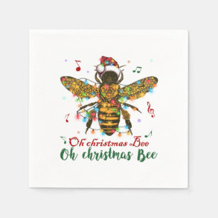 Serviette En Papier Oh Christmas Bee Oh Christmas Bee Light
