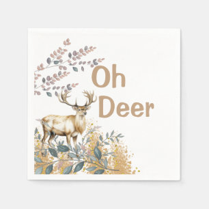 Serviette En Papier Oh Deer Baby shower