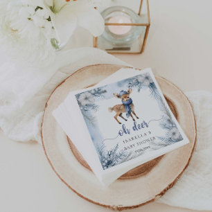 Serviette En Papier Oh Deer Winter Boy Baby shower serviettes