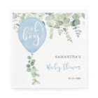 Oh garçon bleu ballon garçon baby shower verdure