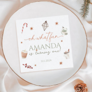 Serviette En Papier Oh Quel Amusant Noël Anniversaire