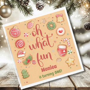 Serviette En Papier Oh quel plaisir Noël anniversaire