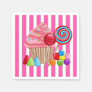 Serviette En Papier Oh Sweet Candyland Papier serviettes