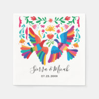 Oiseaux mexicains d'inspiration vive et fleurs