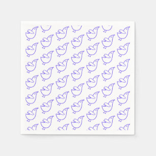 Serviette En Papier Oiseaux pacifiques