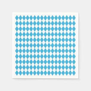Serviette En Papier Oktoberfest À damiers Bavarois