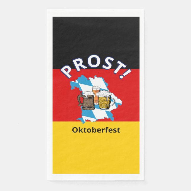 Serviette En Papier OKTOBERFEST | Bavière | Salers de bière | Papier P (Devant)