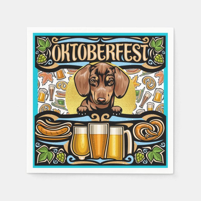 Serviette En Papier Oktoberfest Napkin (Devant)