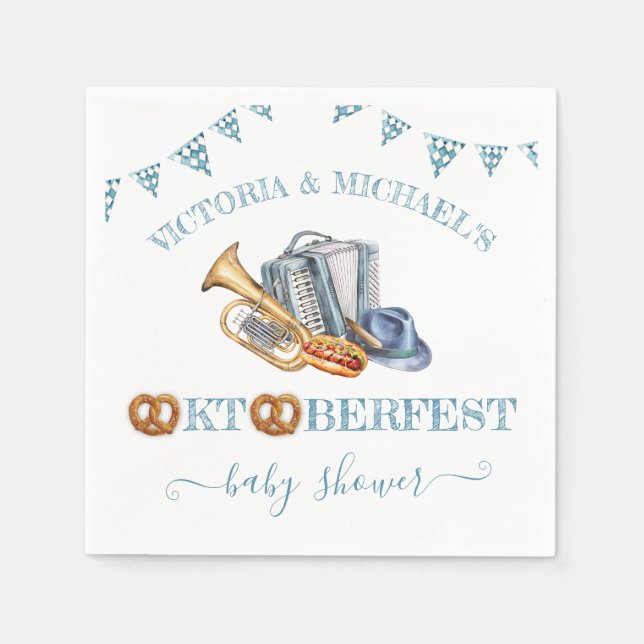 Serviette En Papier Oktoberfest Pretzel (Devant)