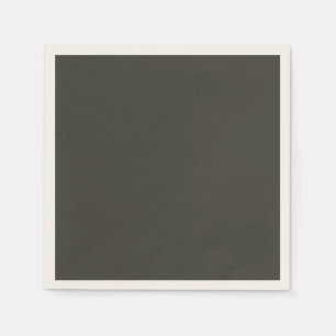 Serviette En Papier olive noire (couleur solide)