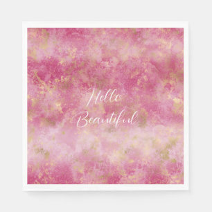 Serviette En Papier Ombre d'or cerisier de Bourgogne