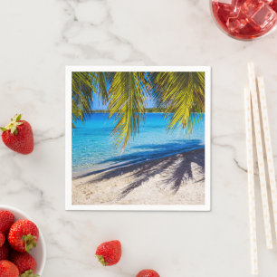 Serviette En Papier Ombres sur la plage