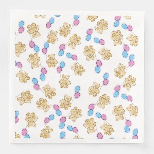 Serviette En Papier On peut attendre la serviette de baby shower (Devant)