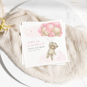 Serviette En Papier On Peut Attendre Teddy Ours Garçon Fille Douche