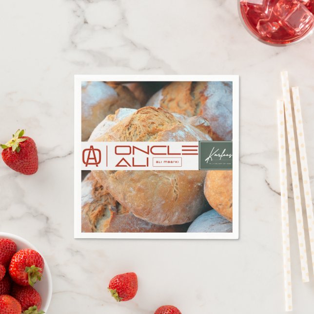 Serviette En Papier ONCLE ALI Papier Napkin (En situation)