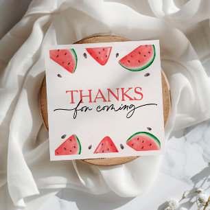 Serviette En Papier One In A Melon 1er Birthday Watermelon Birthday