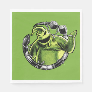 Serviette En Papier Oogie Boogie   Serpent et dés