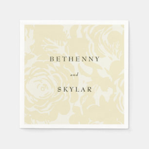 Serviette En Papier Or fleurit