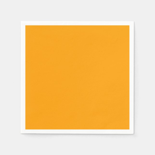 Serviette En Papier Orange Peel couleur solide (Devant)