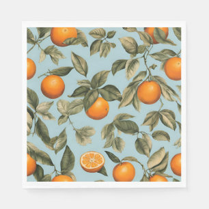 Serviette En Papier orange vintage