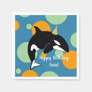 Serviette En Papier Orca Killer Whale Anniversaire