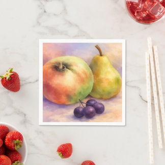 Serviette En Papier Orchard Harvest Fruit Cocktail Napkins
