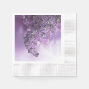 Serviette En Papier Orchidées de fleurs violettes