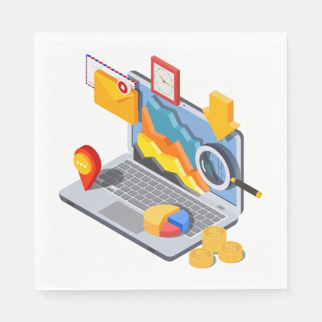 Serviette En Papier Ordinateur portable (Devant)