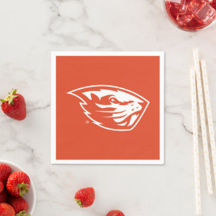 Serviette En Papier Oregon State Beavers Tête de castor