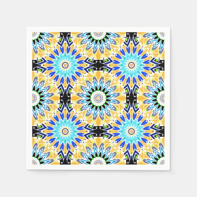 Serviette En Papier Ornement ethnique (Devant)